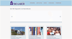 Desktop Screenshot of biolabor-hemer.de
