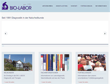 Tablet Screenshot of biolabor-hemer.de